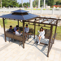 Pavilion grape rack Villa courtyard outdoor outdoor roof house aluminum alloy assembly sun room awning Pavilion