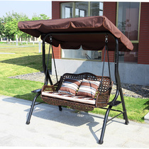 Outdoor wrought iron swing courtyard hanging chair garden shake blue outdoor scenic spot farm farm music hanging basket bed leisure rocking chair