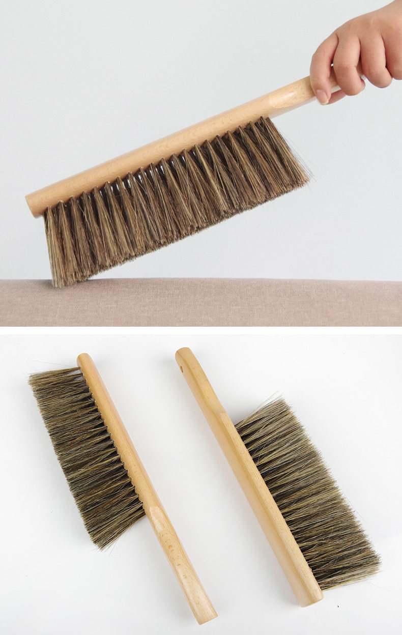 木丽扫炕笤帚扫床刷子除尘刷卧室家用床上鬃毛软毛刷子清洁刷神器