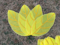 Dance performance Children dance performance Wire mesh flower hand-held props 45-65 cm leaf fan leaf