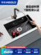 Heigao Kitchen Quartz 석재 싱크대 좁은 측면 큰 단일 탱크 가정 세면기 식기 세척기 카운터 배수구 바구니 세트 식사 아래 Heigao Kitchen Quartz 석재 싱크대 좁은 측면 큰 단일 탱크 가정 세면기 식기 세척기 카운터 배수구 바구니 세트 식사 아래