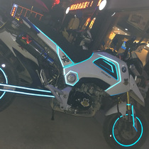 Electric motorcycle little monkey sticker Bicycle reflective strip car sticker Electric car modified motorcycle sports car wheel decoration