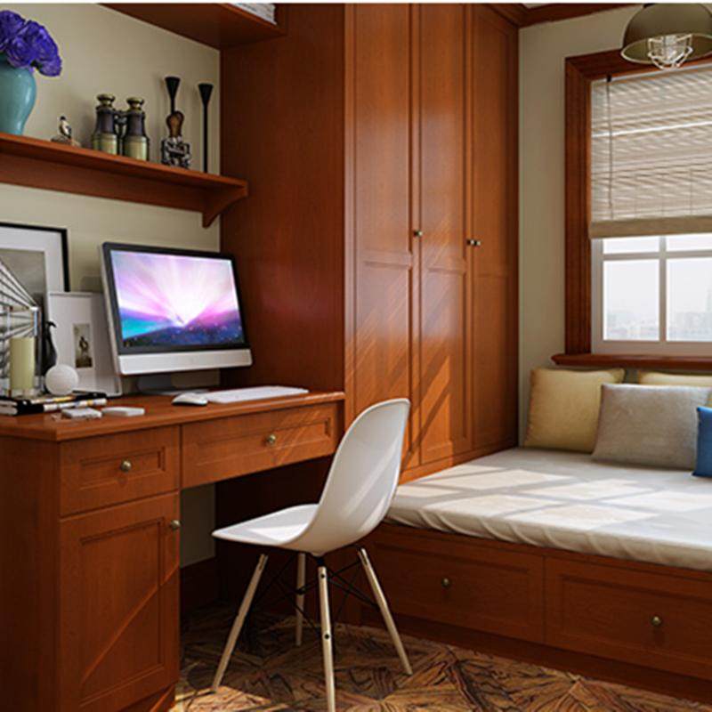 北欧简约卧室书房榻榻米床