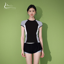 Split Swimsuit Womens Summer 2022 New Exploits Cover Slim Fashion Conservative Sports Flat Corner Professional Swimsuit Woman