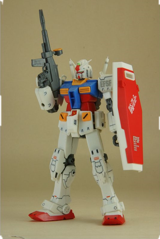 促销降价 极尚 rg ka版 rx78-2 元祖 1/144 有骨架 拼装 模型