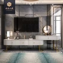 Light and luxurious dresser bedroom containing cabinet integrated rock plate TV cabinet corner make-up table dressing table containing cabinet