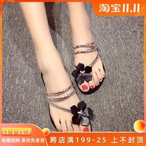 Flower Flip-flops outside wear fashion seaside feet sandals women shoes 2021 summer new fairy