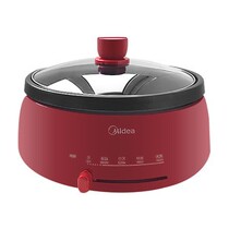 Midea DH2851 multifunctional electric hot pot electric cooking pot split removable washable red 4L