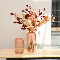 Simulation flower bouquet Net red autumn color eucalyptus leaf fake flower home living room decoration ornaments dry flower arrangement