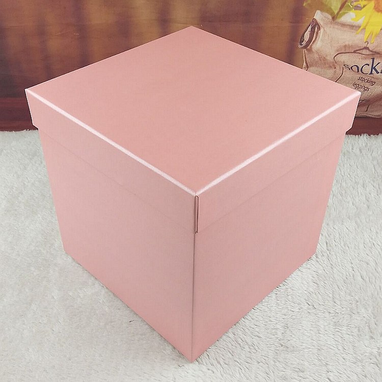 浅蓝色超大号正方形礼品盒篮球足球包装韩版盒商务定做红色礼物盒