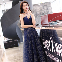 Out of the rental dress dress women 2021 Spring Summer Season Banquet long Chinese bridesmaid toast bride performance wedding