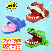 Shake-up society man big number bite finger shark crocodile sarpy dog toy by tooth bites the whole demagogic and sound
