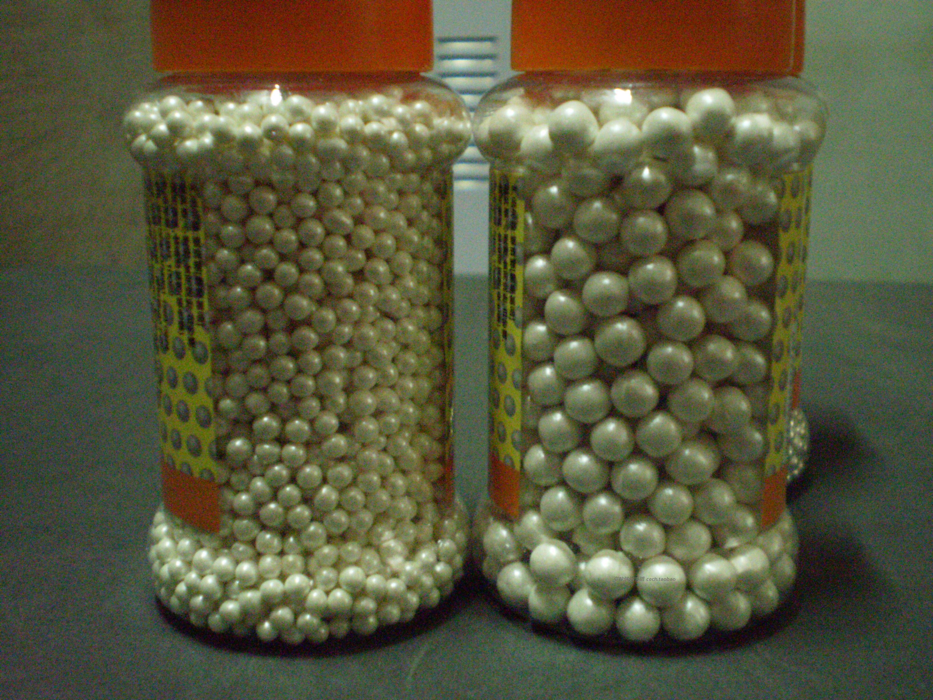 包邮 味佳厨白珍珠糖 蛋糕点装饰彩糖diy烘焙裱花 大中小规格3瓶