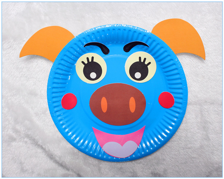 幼儿园益智儿童手工制作纸盘画贴纸画diy粘贴画材料包