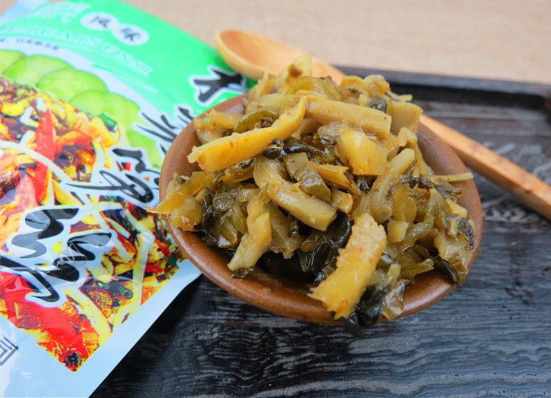 海宁特产 斜桥榨菜 翔可牌梅菜笋丝 明星榨菜 80克