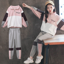 Girl autumn suit 2021 New Tide childrens clothing Super foreign air Net Red Spring and Autumn children womens fashion autumn