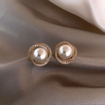 Sturbolea spiral pearl earrings female 2021 new earrings advanced sense atmospheric fashion temperament earrings