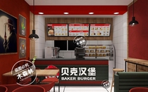 Custom Marble Beck Burger Dairy Tea Shop Dessert Shop Cashier Marble Bar Shop Front Desk Reception