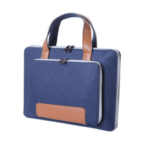 Tablet Handbag 12 2 Fine Leather Patch Felt Laptop Bag