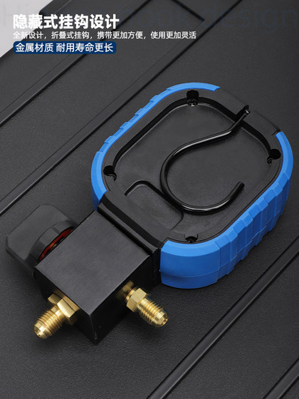 Zeng 's Ball Valve 에어컨 압력 게이지 R22R410AR32 냉매 불소 미터 눈 단일 미터 밸브 액체 미터 Zeng 's Ball Valve 에어컨 압력 게이지 R22R410AR32 냉매 불소 미터 눈 단일 미터 밸브 액체 미터