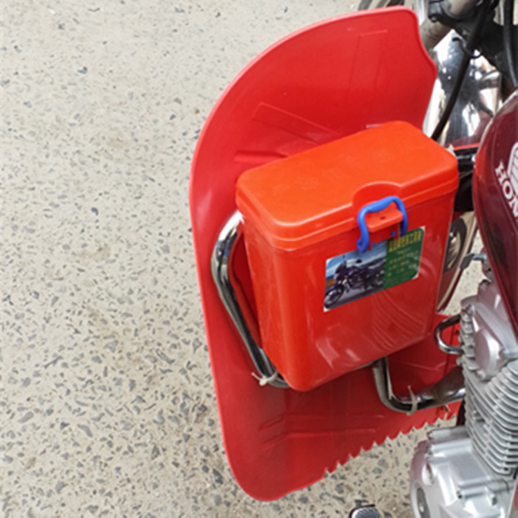 三轮车电动车摩托车保险杠工具箱置物箱多功能可上锁杂物箱通用型