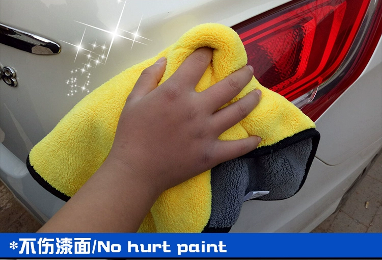 Rửa xe khăn không lint rag xe đặc biệt làm sạch công cụ cung cấp xe với thấm dày khăn lau chổi quét làm sạch ô tô