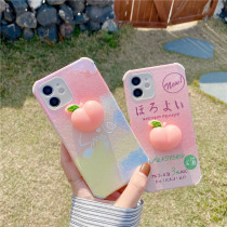 Suitable for Huawei Glory 30pro mobile phone shell Glory 20is youth edition lambskin V30pro pinch music Peach all-inclusive 9xi soft 8x drop-proof X10 cartoon play4 stand