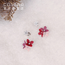 COSTAR designer original hand made first snow earrings Christmas gift