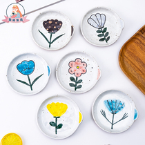 Xiwen happy to see Japanese ceramic creative seasoning dish small dish household dipped dish snack dish dish dish tableware