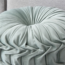 New European style round color handmade pleated wheel cushion Pumpkin Pillow Waist Pillow Floor Cushion Cuddle Back Cushion