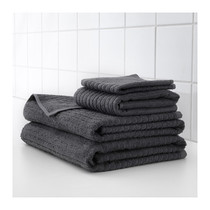 IKEA domestic Vogson small square towel towel towel towel dark gray cotton genuine