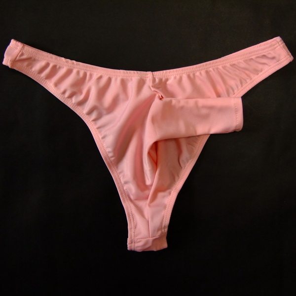 男士性感丁字裤t裤镂空小三角内裤冰丝超薄开口诱惑低腰透明t-130