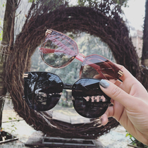 2019 new star net red sunglasses ins Korean version personality retro Harajuku style sunglasses women polarized glasses