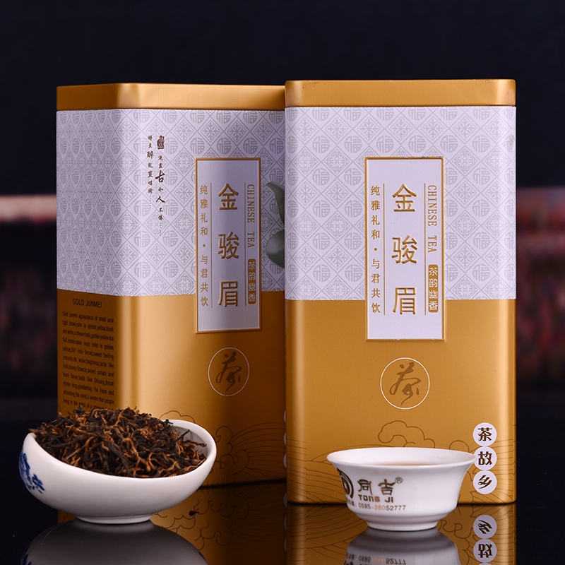 金骏眉红茶礼盒装红茶散装500g武夷山红茶叶 果香金骏眉茶叶产品展示图2