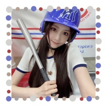 JoyingFeng (baseball girl) summer color print short T-shirt women short sleeve slim slim slim