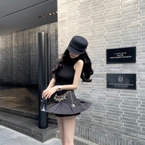 JoyingFeng (sealed God lust) anti-light striped skirt female summer thin a short skirt small man