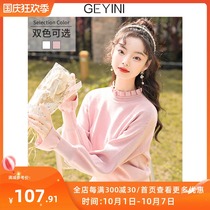 Goyi Ni 2021 New Autumn half high collar loose wear design sense top bottom knitted sweater women