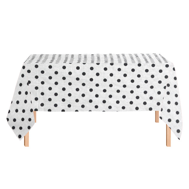 ຜ້າຝ້າຍແລະ linen ຂະຫນາດນ້ອຍຜ້າຕາຕະລາງ dining ສົດ retro ຫ້ອງນັ່ງຫຼິ້ນຕາຕະລາງກາເຟຜ້າ desk ins ນັກຮຽນ polka dot ພາສາຍີ່ປຸ່ນ tablecloth polka dot