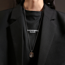 Decorative sweater chain 2021 New tide lengthened Autumn Winter Necklace Woman pendant accessories Titanium Steel Not To Fall