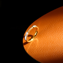 Advanced Sensation Index Finger Ring White Fritillary Ring Female small crowdDesign Fashion brief titanium steel platoon 18k gold personality