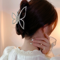 Pearl butterfly grab the female summer after grab the head of 2022 new hairpin temperament shark clamps decoration