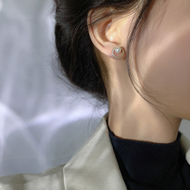 Golden Pearl Earrings 2021 New Tide Ear Nail Woman Autumn Winter Temperament Style Advanced Sensation Light Lavish Silver Needle Ear Accessories