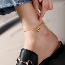 Two World Jubilation Chains Women 2021 New Chains Little crowddesign 18k Gold Advanced Sensation Titanium Steel Does Not Drop Color Foot Chain Woman