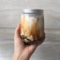 pet beverage bottle Creative milk tea U-shaped aluminum cap dirty cup Yogurt milk net red fruit juice transparent fat plastic bottle