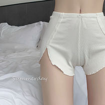 Ice silk seamless safety pants womens skirt anti-stripping loose non-crimping bottoming shorts summer lace safety pants