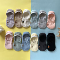 Boat socks female invisible jk socks female socks ins cartoon anime summer thin female printing breathable mesh