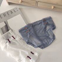 Panties feminine charming low waist summer breathable thin section Japanese cute lace briefs