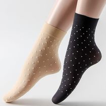 10 pairs of socks womens socks stockings breathable and durable anti-hook thickened spring and autumn hot sale thin pattern skin tone
