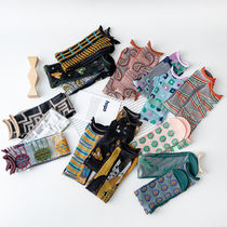 Retro asymmetrical AB socks womens tube socks summer thin transparent Japanese crystal glass stockings