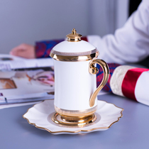 Rong Chao Porcelain Series New Codonn Cup Blue Ladies Teacup Cup Grassland Culture Special Gift Commemoration